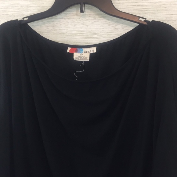 FP Beach •Black Pullover Dolman Tapered Waist Top - Picture 7 of 13